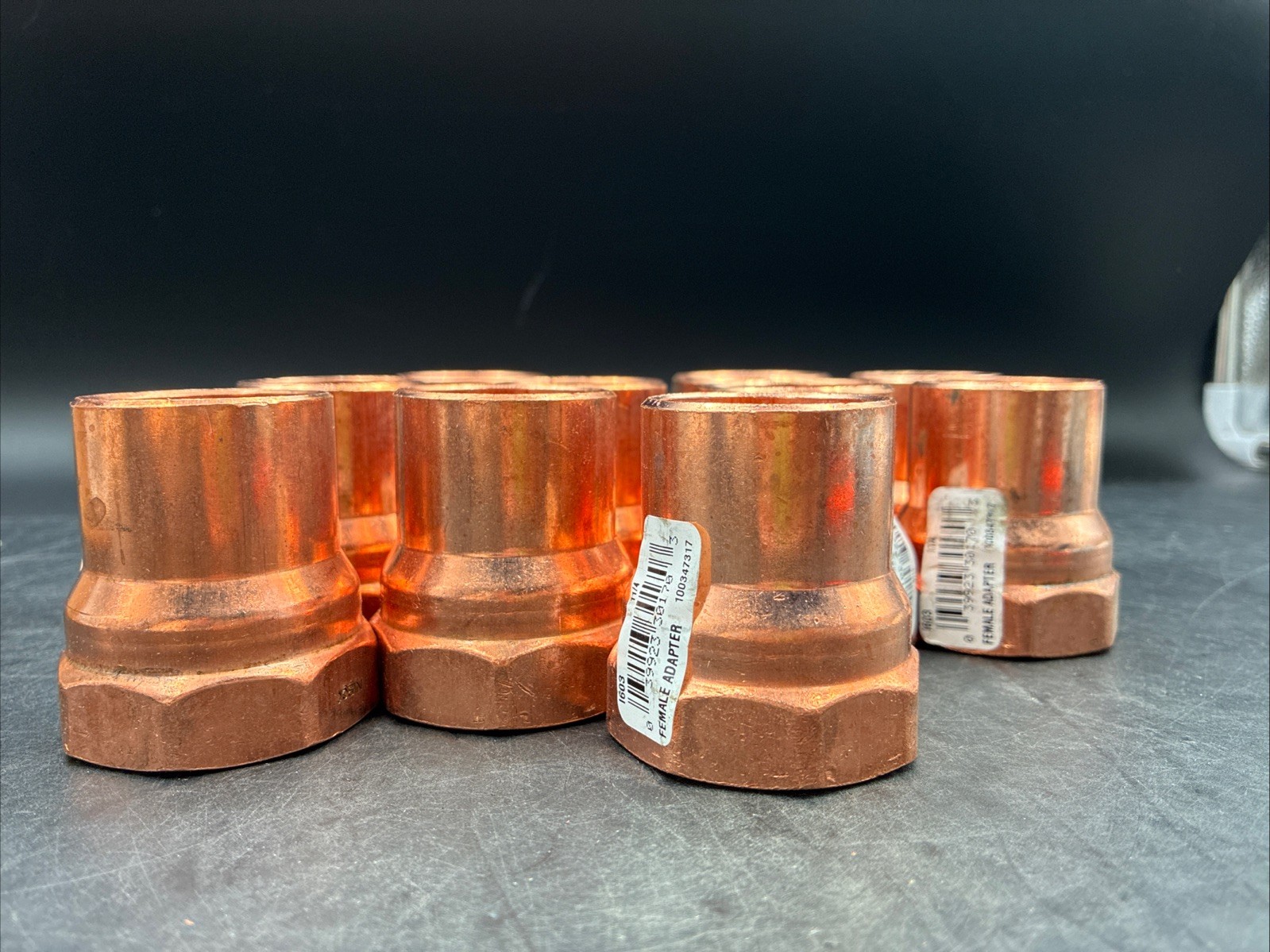 NIBCO 1-1/4 in. Solder X 1-1/4 in. D Solder Copper Adapter 10 pk