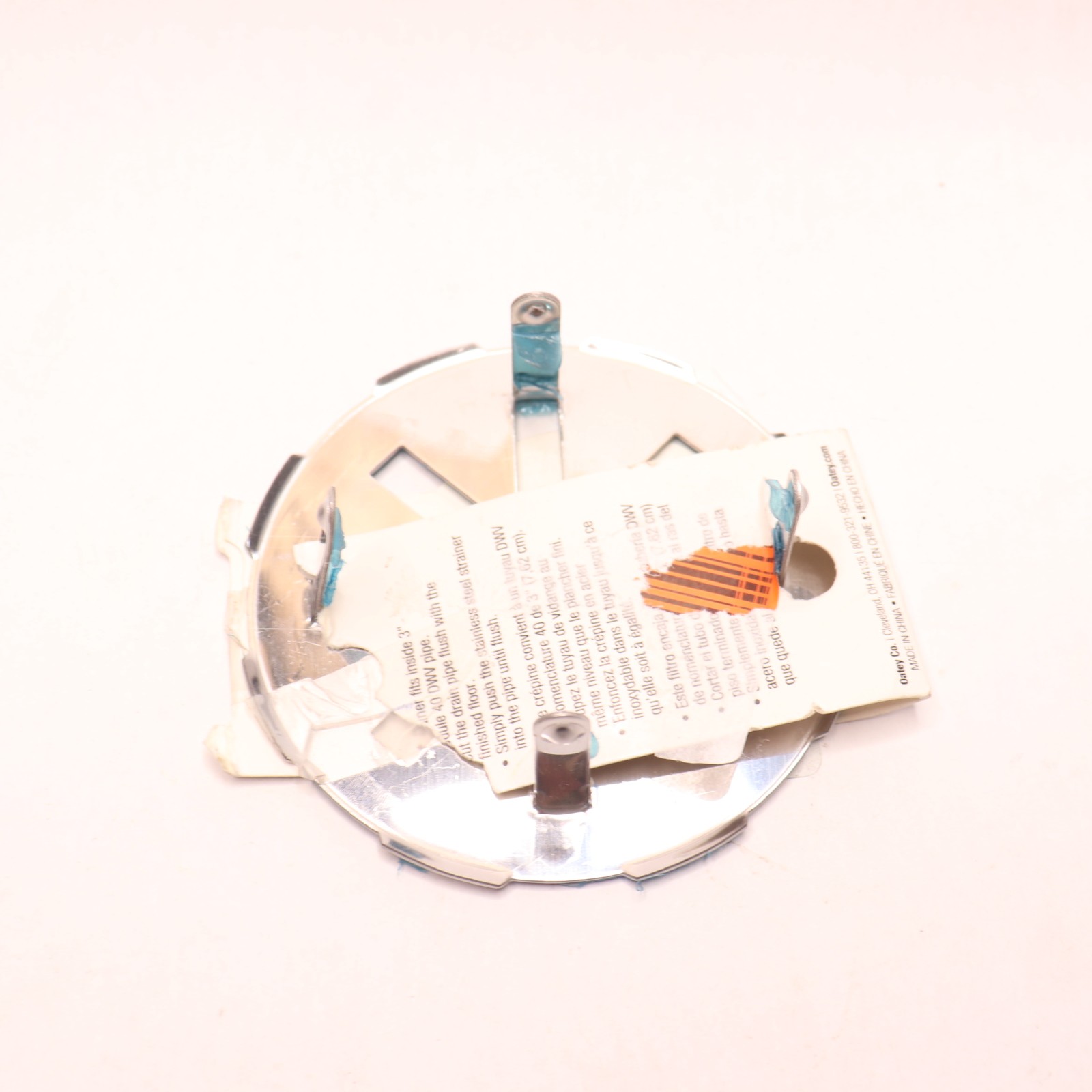 Oatey 3 in. Round Push-In Stainless Steel Shower Drain Cover