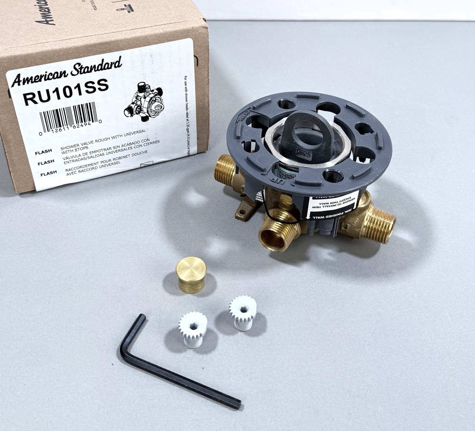 American Standard RU101SS Flash Shower Rough-In Valve 1/2″ NPT w Universal Stops
