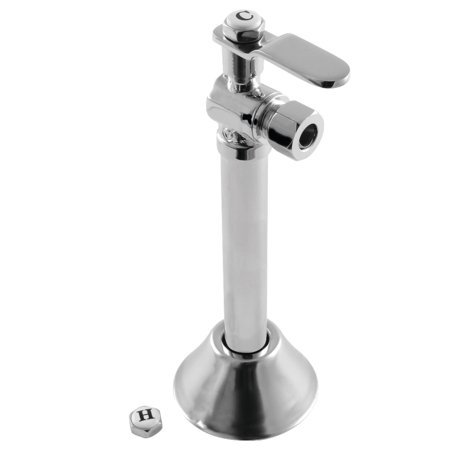 Kingston Brass CA8320.P Whitaker 1/2″ Sweat x 3/8″ O.D. Comp – Chrome