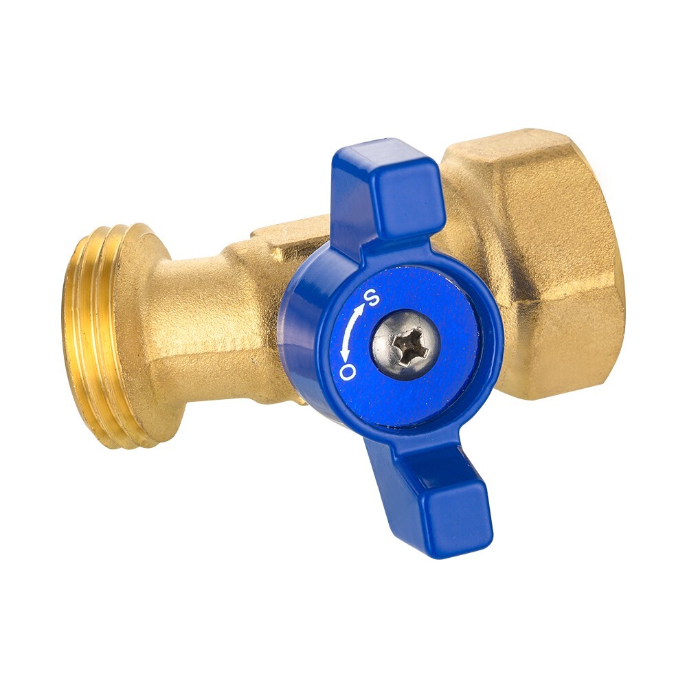 2 PCS EFIELD 1/4Turn Spigot ,Outdoor Brass Valve 3/4″ Female NPT Inlet x3/4″ MHT