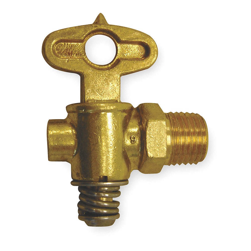 WEATHERHEAD W153310 Drain Cock,Brass,MNPT,1/4 In 1VPZ2