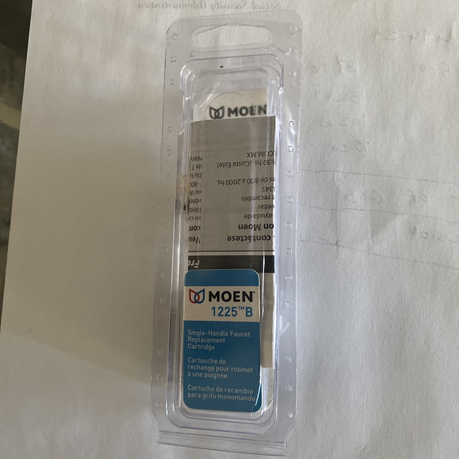 NEW! GENUINE MOEN 1225 Single Handle Replacement 1225B/12801 OEM Cartridge USA