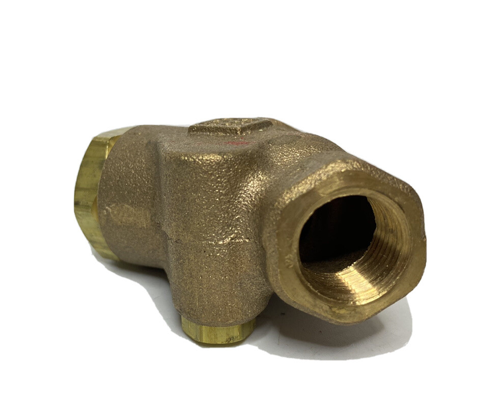 NOS Milwaukee Brass Valve Y Swing Check Valve 3/8″ Connection 300S 600W 158-C