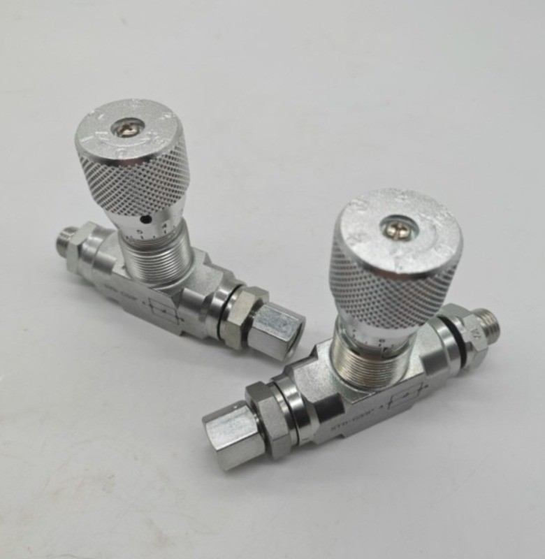 2X Flow Control bidirectional hydraulic restrictor valve STB-G3/8 +L08 connecto