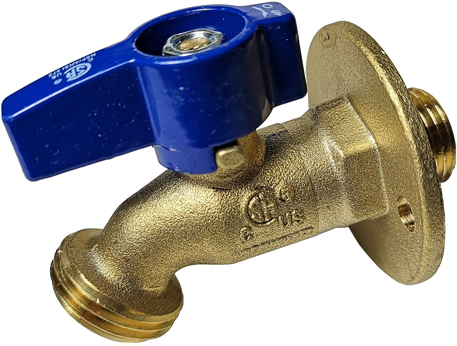 10) 1/2″ Male Hose Bibb No kink with Nail Flange, 1/2″ Sweat / Male Garden Valve