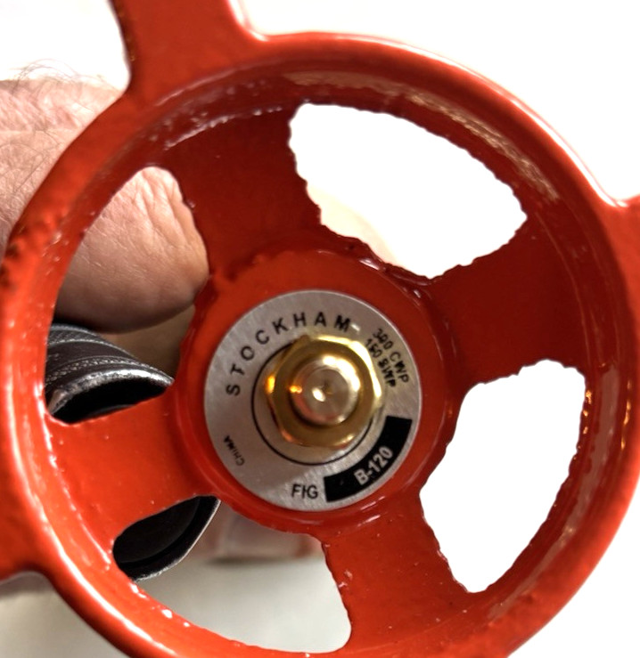 STOCKHAM B-120 1-1/4″ GATE VALVE, 150SWP, 300 CWP, BRASS BODY, THREADED