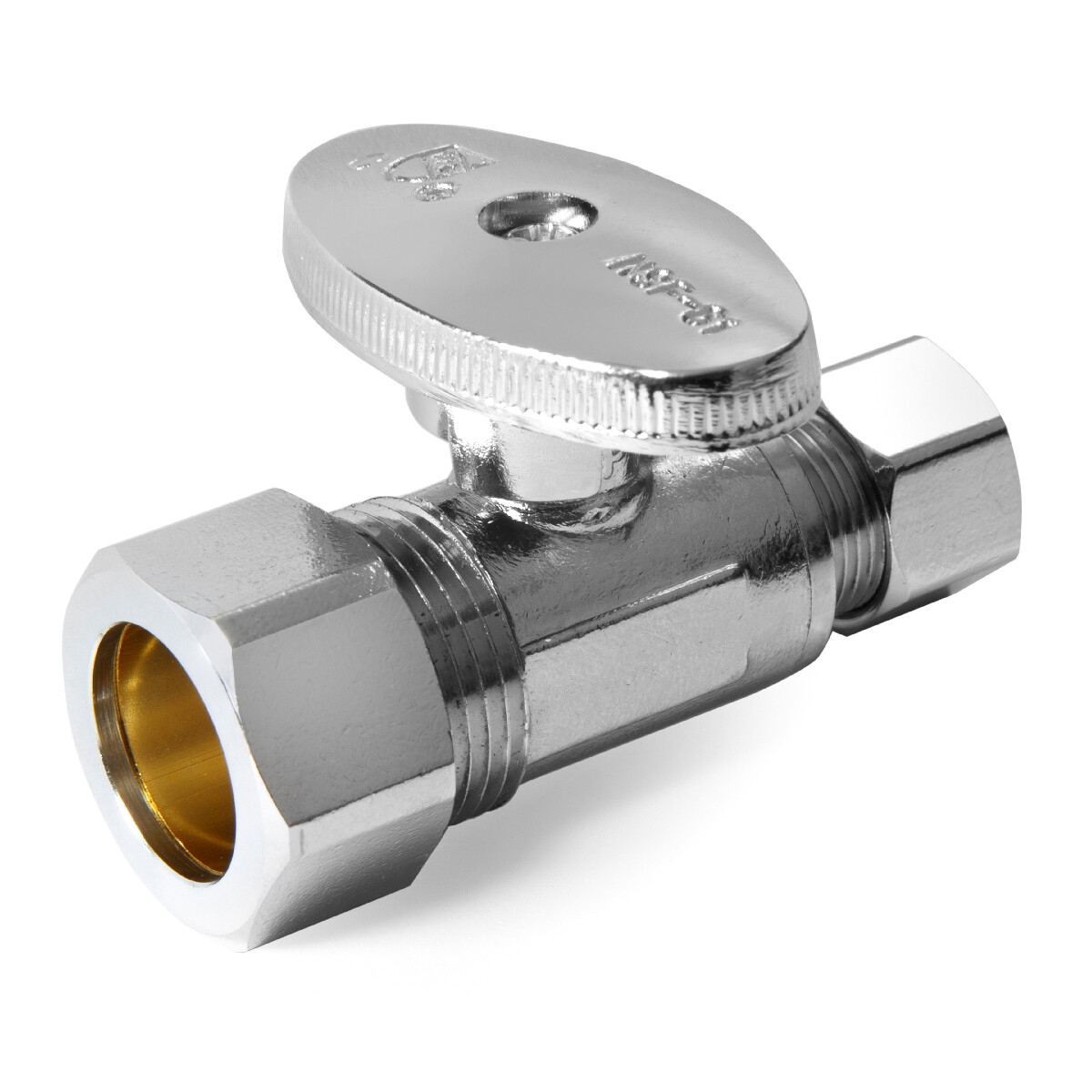 20PCS 5/8″ OD (1/2″ NOM) X 3/8″ OD 1/4TURN COMPRESSION STRAIGHT STOP VALVE