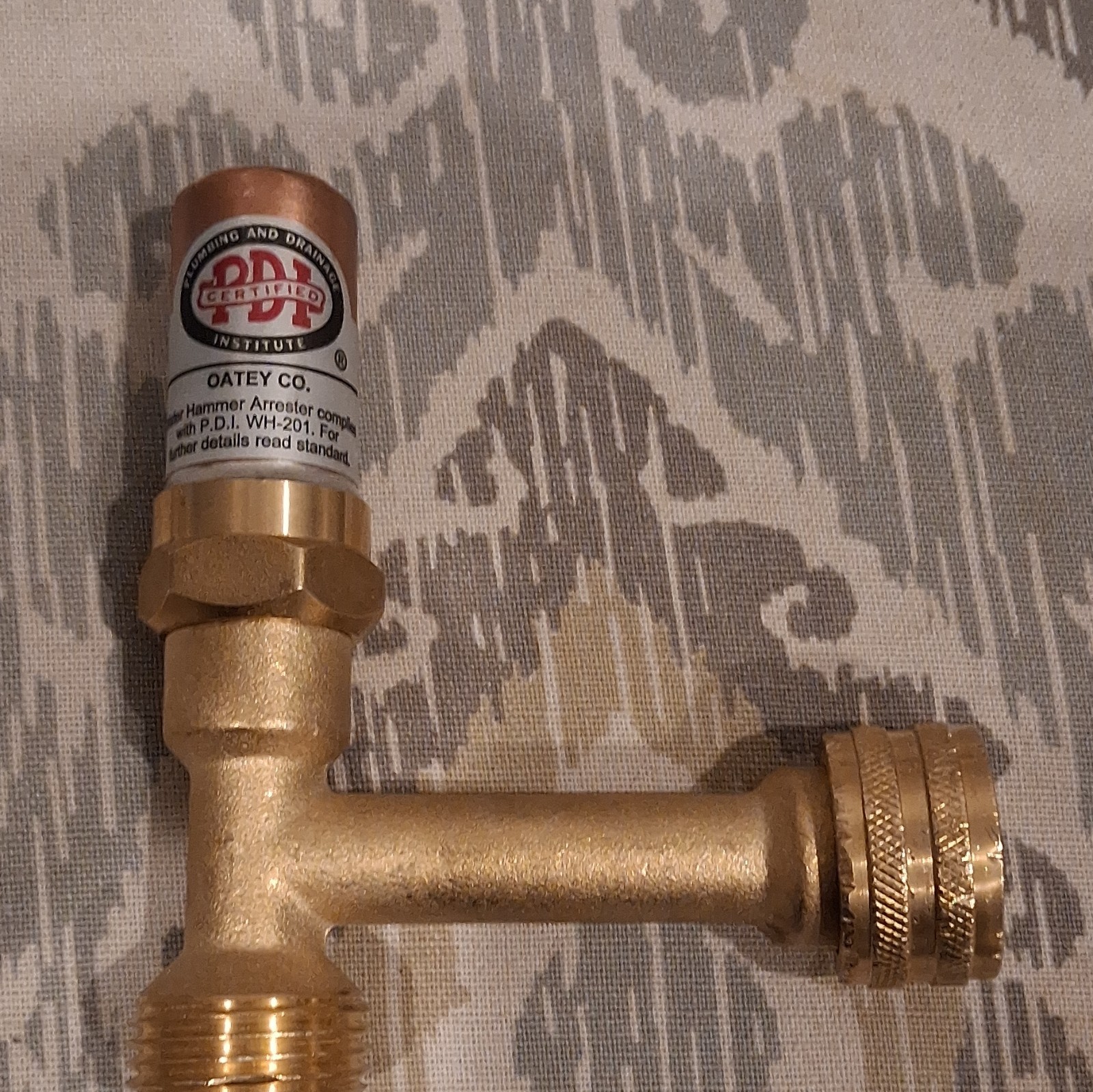 3 Oatey Quiet Pipes Hammer Arrester Washing Machine Valve AA 3/4″x3/4″ Brass