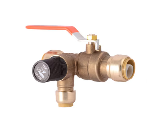 Sharkbite 3/4in Brass Thermal Expansion Tank Relief Valve Replacement 25704LF
