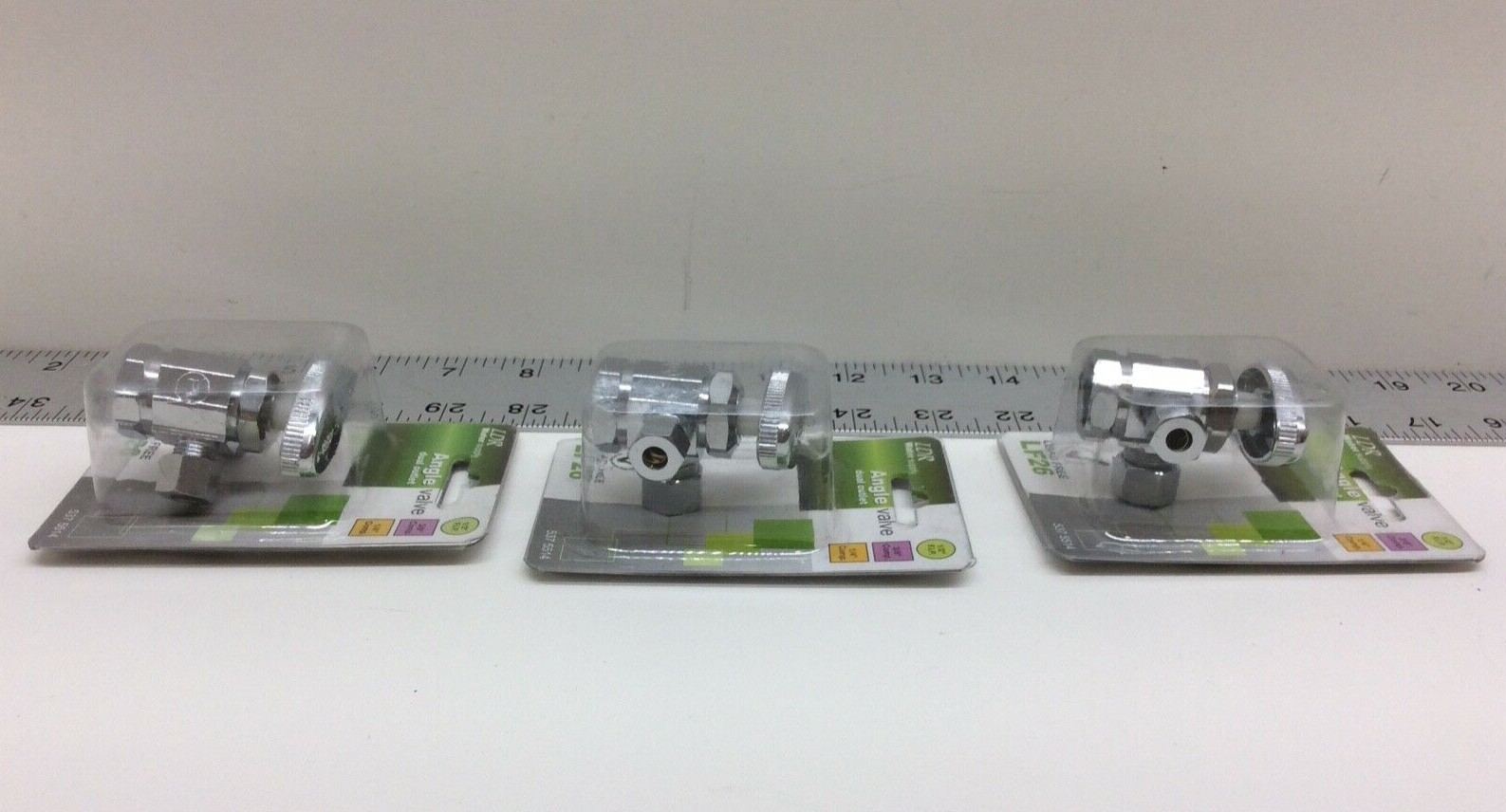 3 – LDR Water Supply 5375514 Angle Valve Dual Outlet 1/2″ F.I.P 3/8″ x 1/4″ Comp