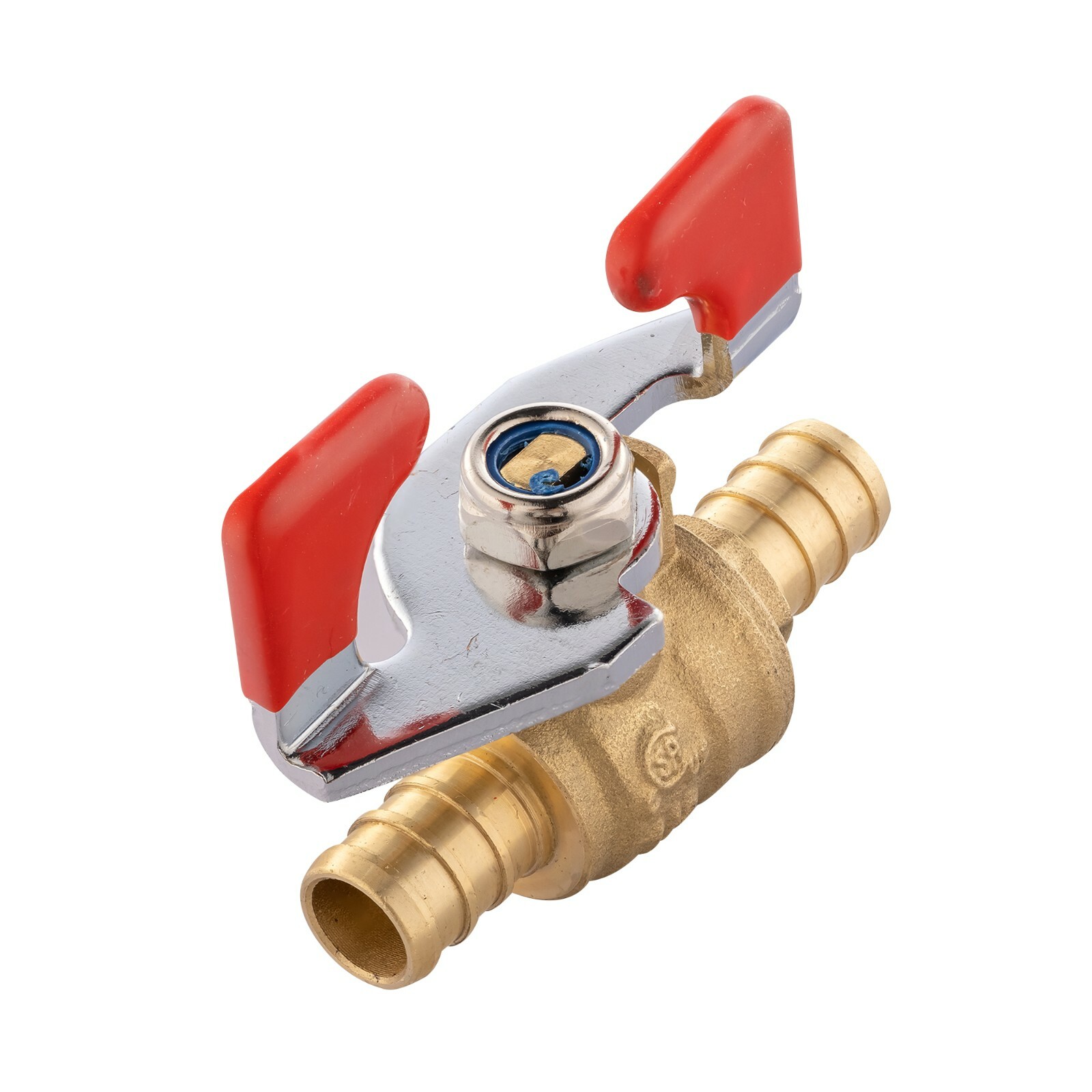 10 PCS 1/2″ BARB PEX FULL PORT SHUT OFF BALL VALVE HOT & COLD WATER, LEAD FREE