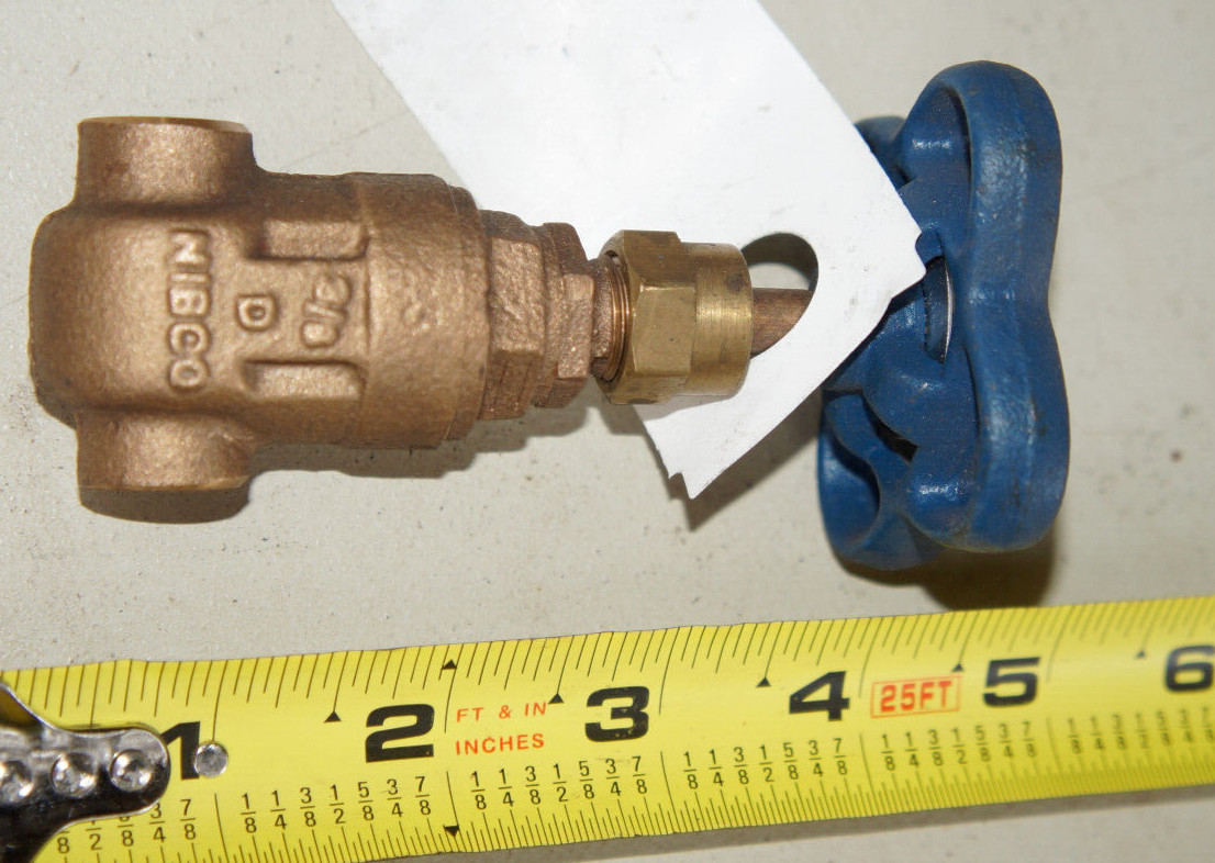 Lot of 2: NIBCO NJ0J005 T-113 Bronze 3/8″ Gate Valves Socket Sweat/Solder 200CWP