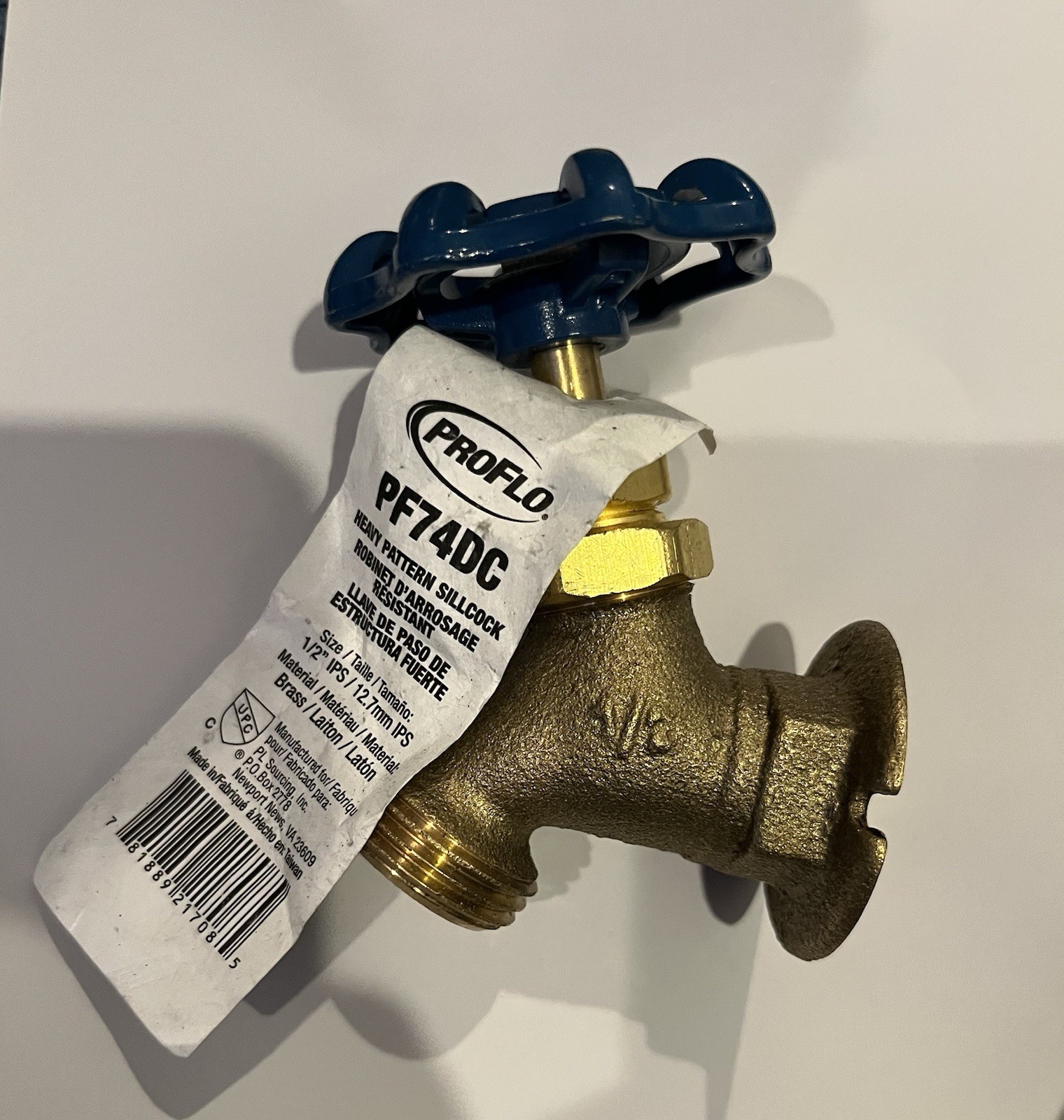 PROFLO PF74DC 1/2 in Brass Boiler Drain Valve Silcock, 90° Elbow