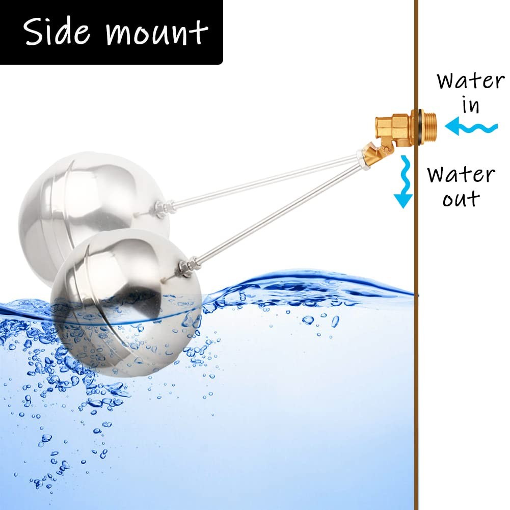 Float Ball Valve DN25 1 Male Thread Stainless Steel Floating Ball Brass Valv…