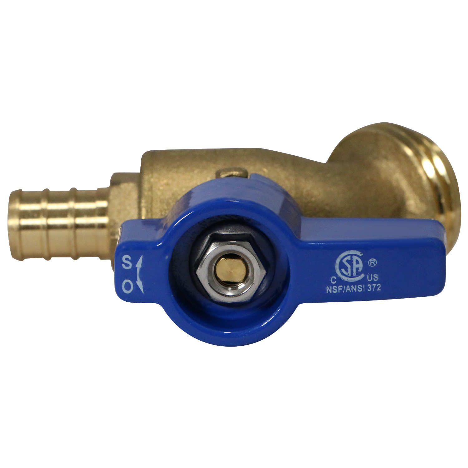 10 Pieces 1/2″ Pex B Hose Bibb No kink, Garden Valve, Lead Free Brass, 1/4 Turn