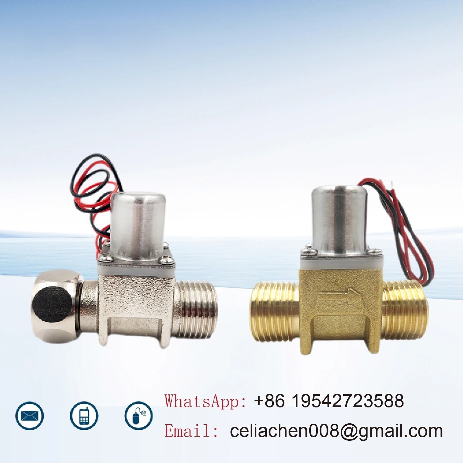 Automatic Urinal Flush Valve DC4.5V G1/2 Latching Solenoid Sensor Controller