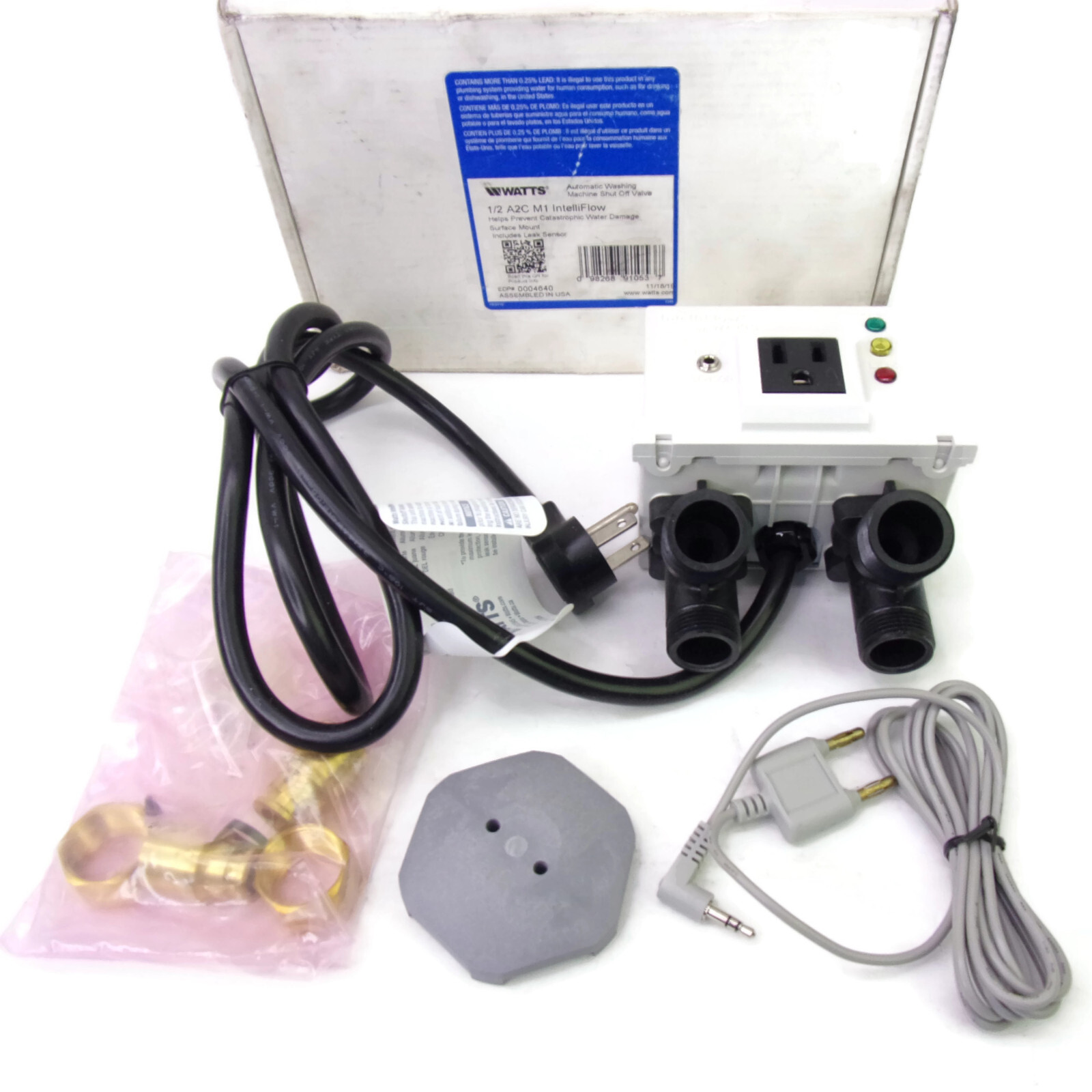 Watts A2C-M1 1/2″ IntelliFlow Automatic Washing Machine Shut Off Valve NOB