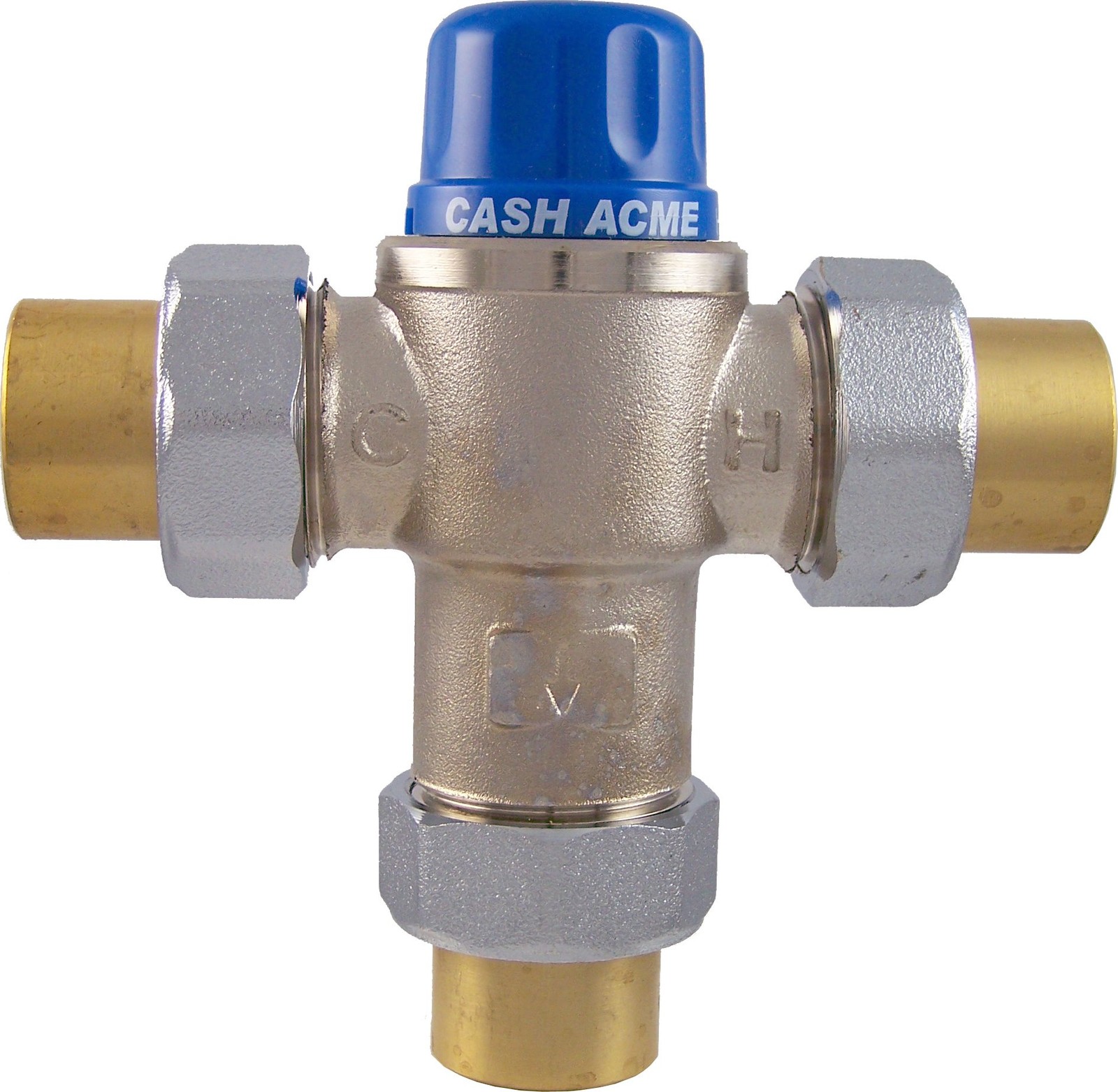 Cash Acme 3/4 Inch HG110-HX Thermostatic Mixing Valve with Sweat Connections