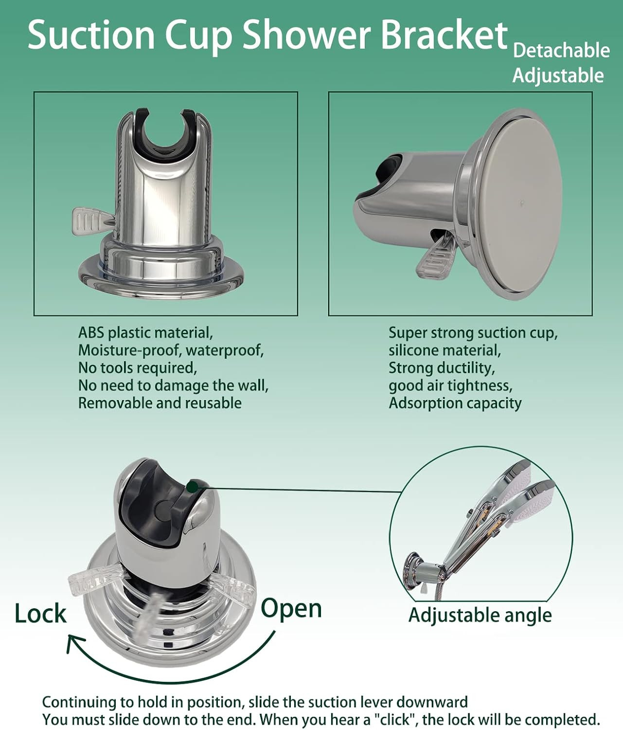 RV Quick Connect Outdoor Shower Kit with Metal Faucet & 71″ Hose