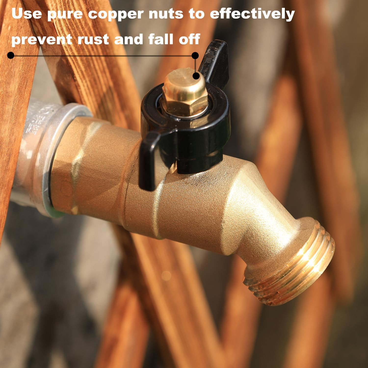 Brass Ball Valve Full Flow Male Hose Bibb 1/2″ Male NPT Inlet Connection with 3