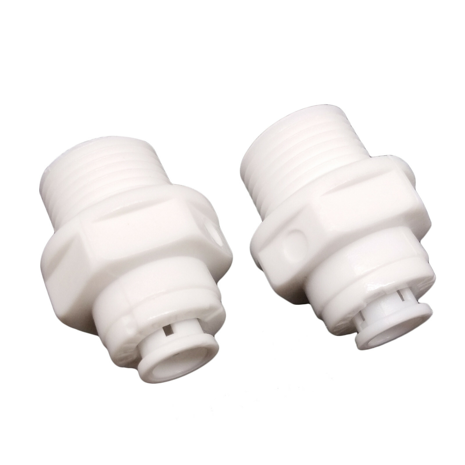 US Stock 2pcs 3/8″ Male Thread to 1/4″ Tube Quick Connect Push Fit