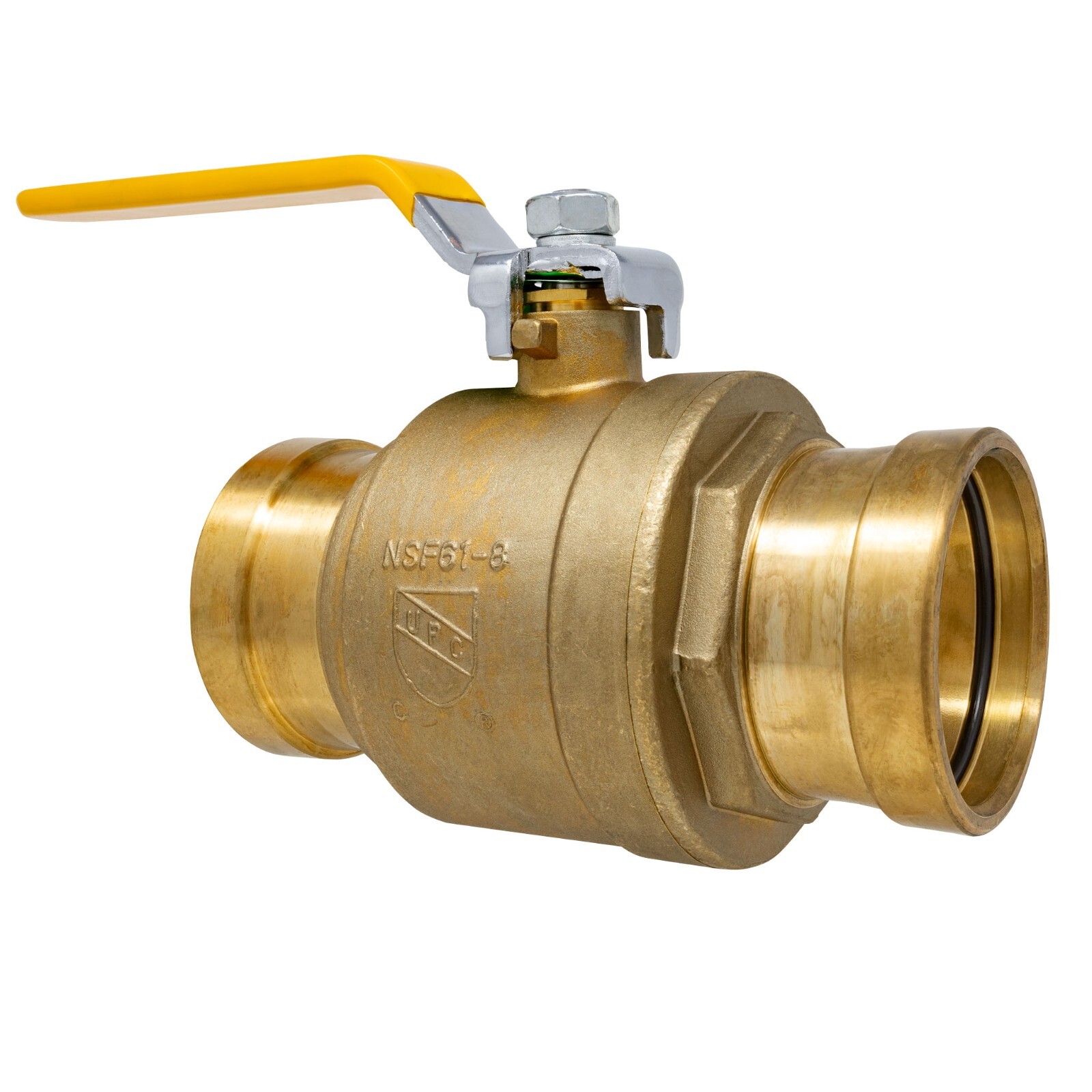 3″ Inch Full Port Brass Ball Valve Lead Free ProPress Ends UPC/UL/FM