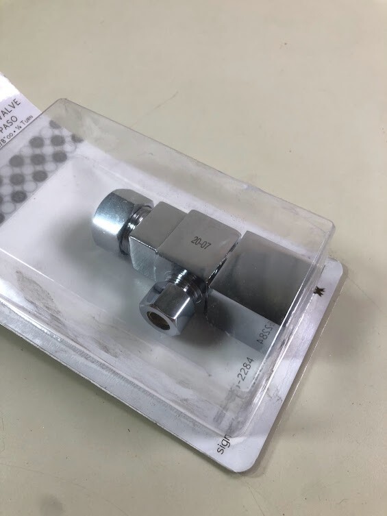 Signature Hardware SH206CP 5/8×3/8″ Compression Square Angle Valve Supply Valve