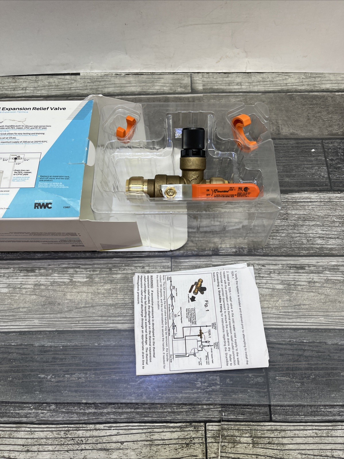 SharkBite ¾” Thermal Expansion Relief Valve. Expansion Tank Replacement. {105}.
