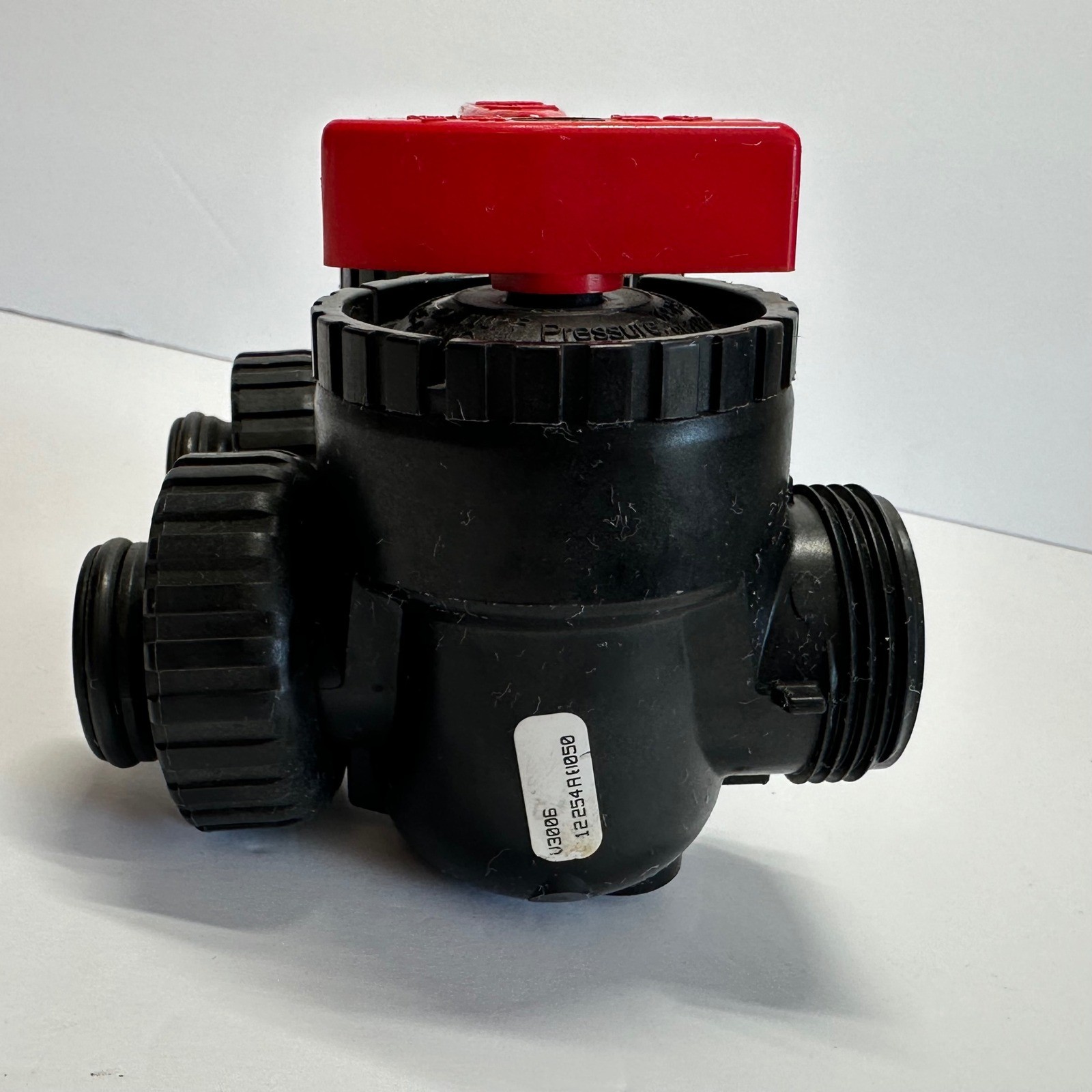 Clack Bypass Valve Water Softener Filtration System Black Red V3006