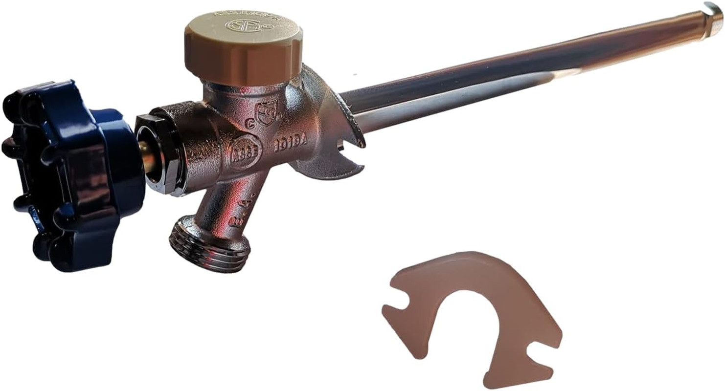 Anti-Siphon Frost Free Sillcock 10 Inch, 1/2 Inch Male NPT X 3/4 Inch GHT Valves