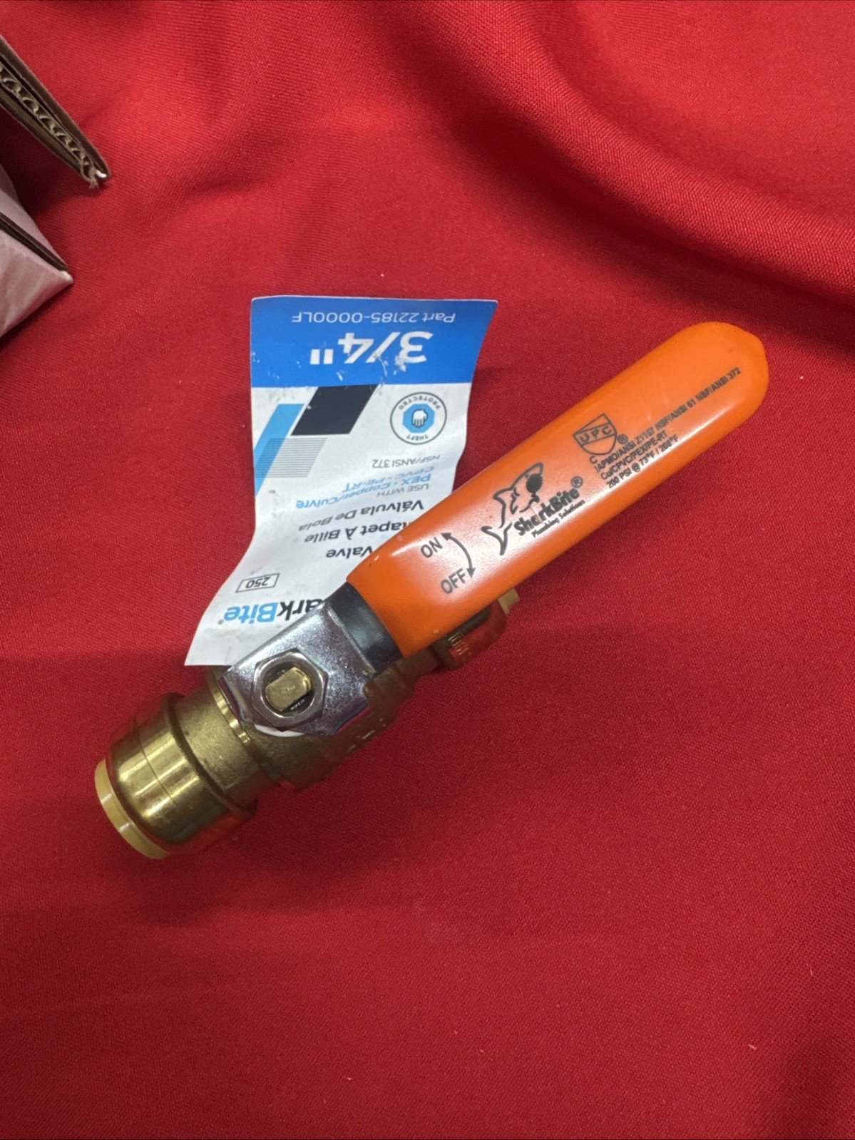SharkBite 1 in. x 3/4 in. Push-to-Connect Reducing Brass Ball Valve 22185-0000LF