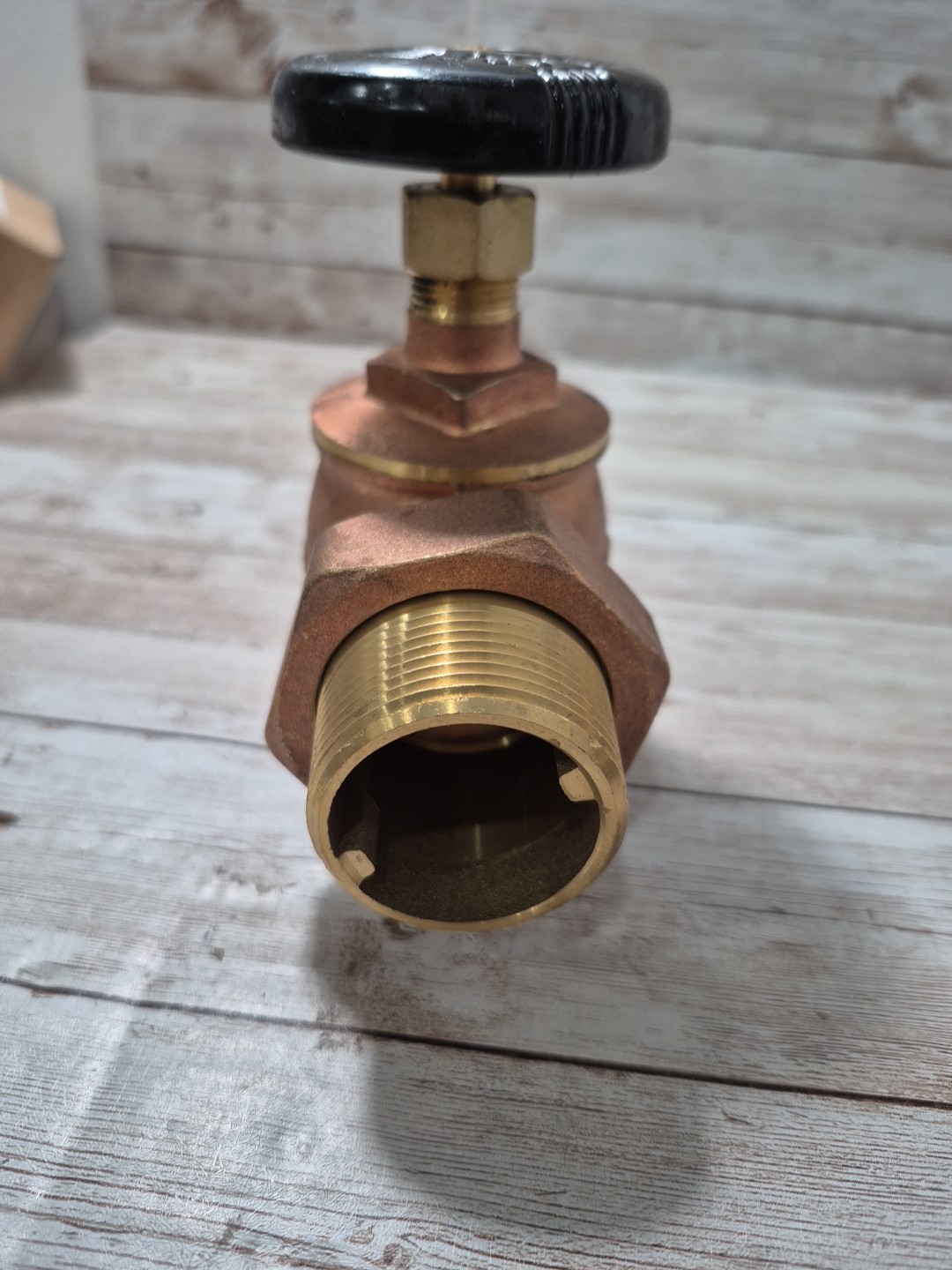 Everflow 1-1/4 in Angle Steam Radiator Valve Brass 48142 No.box !