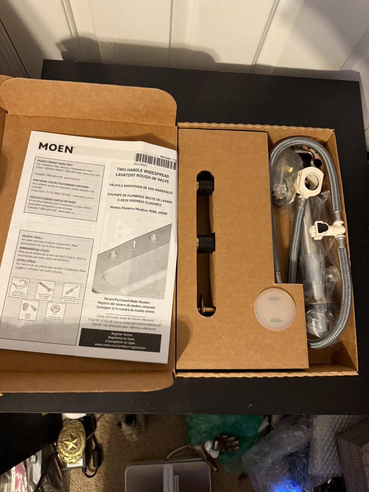 Moen 9000 M-PACT 1/2″ IPS Widespread Faucet Rough-In Valve with Drain Assembly