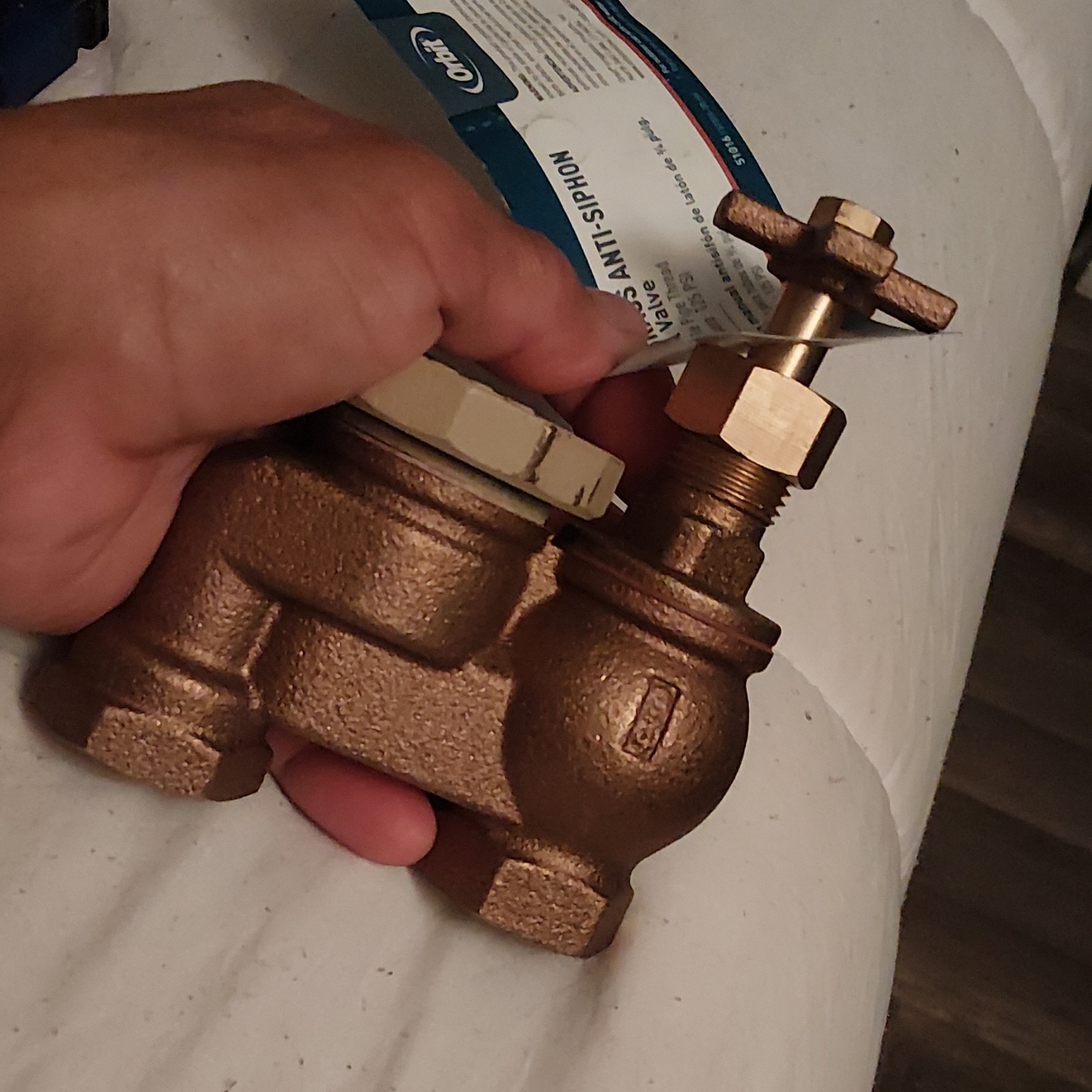 3/4″ Brass Anti-Siphon manual Valve, never used.