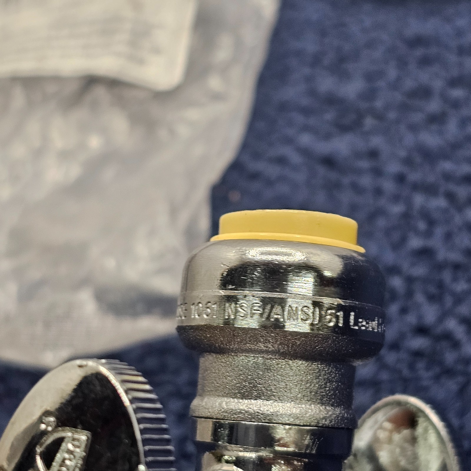 (QTY 2) Seelink Push-Fit Double Outlet Angle Stop Valve, Lead-Free