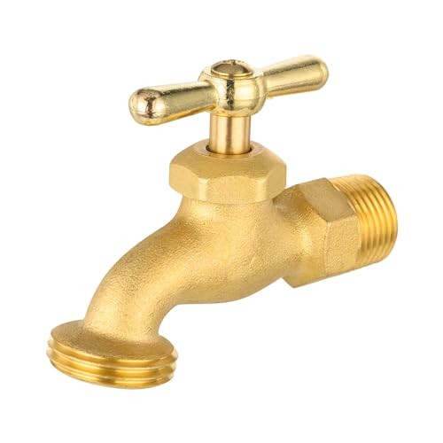 () Outdoor Garden Hose Faucet/Valve 1/2″ Male NPT Inlet ×3/4″ Male Pack of 2