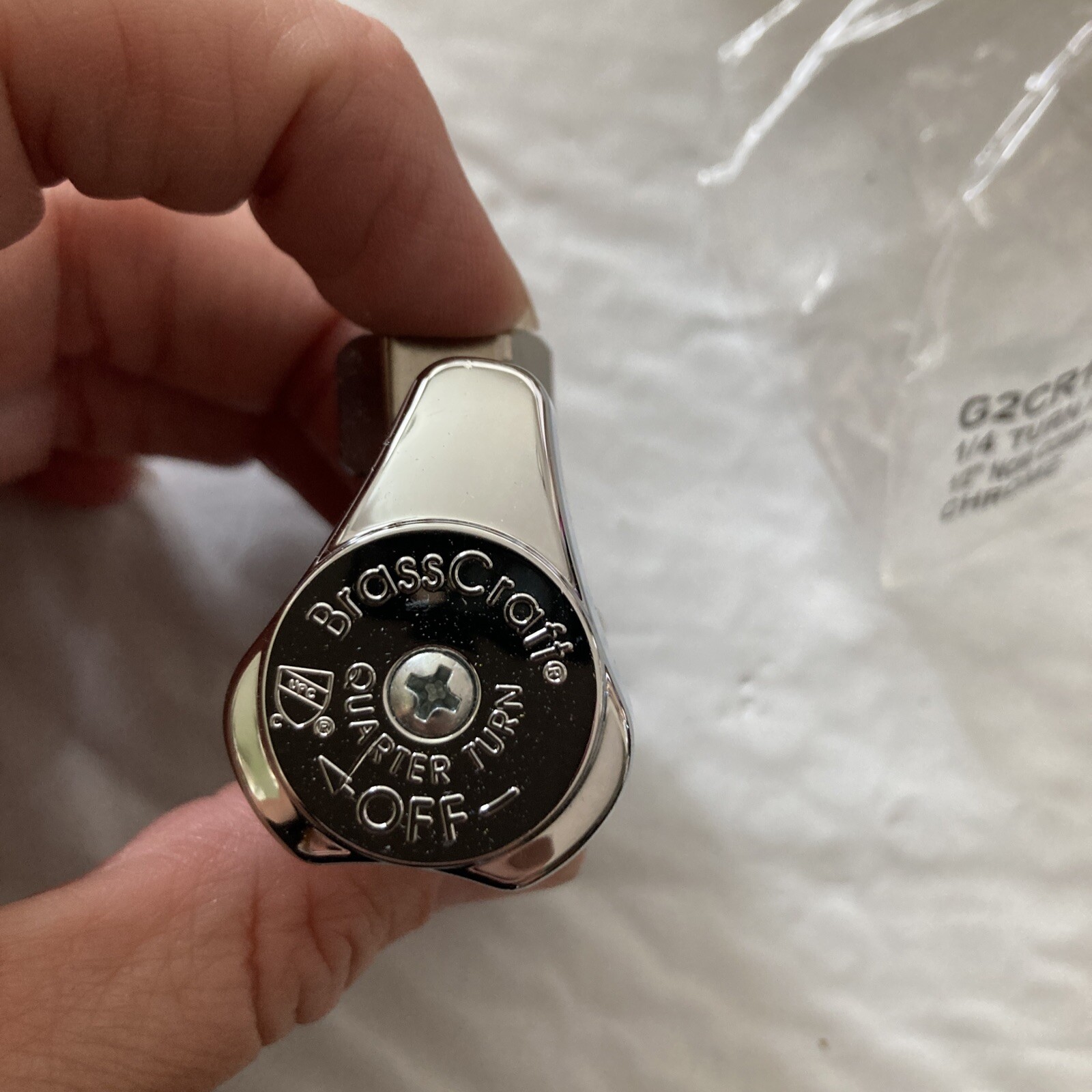 BrassCraft G2CR19XC 1/2” Nom Comp Inlet 3/8” OD Comp Outlet 1/4 Turn Stop