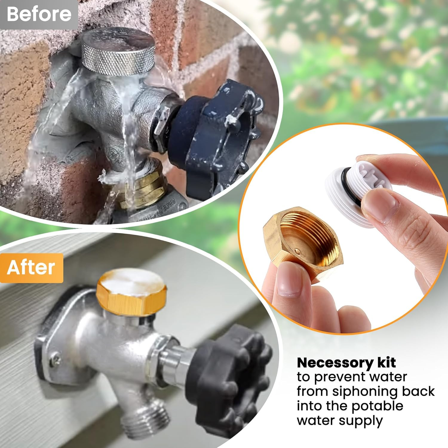 2 Pack anti Siphon Valve Repair Kit, Vacuum Breaker Fix Set Compatible with Lege