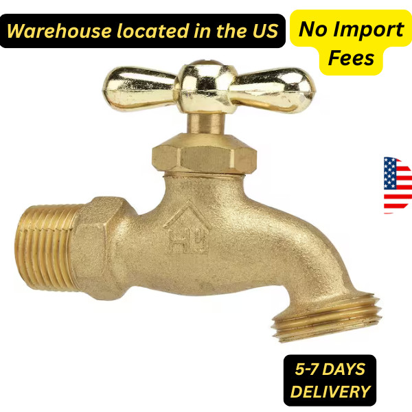 3/4 In. MIP and 1/2 In. FIP X 3/4 In. MHT Lead Free Brass Hose Bibb Valve