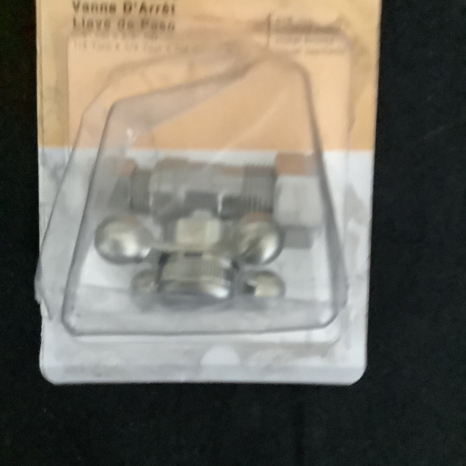 shut-off valve brushed Nickle monogram brass MB212BN @8