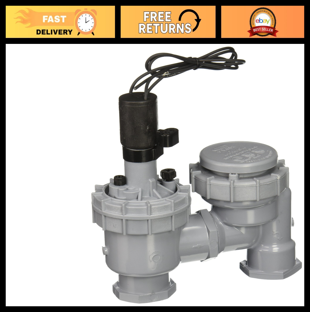 1″ Anti-Siphon Valve with Threaded Bonnet & Flow Control – Irrigation System Acc