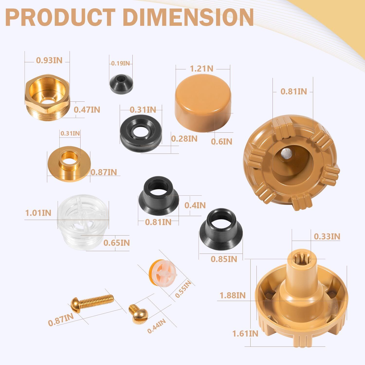 Repair Kit Metal Handle Repair Kit for Woodford Model 17 Outdoor Faucet RK-17MH