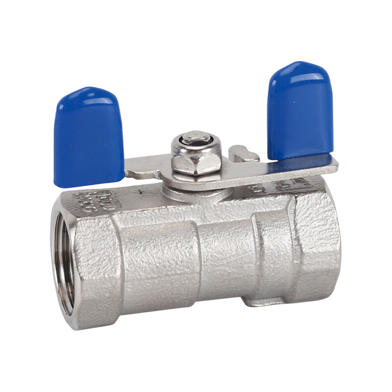 1/4″ 3/8″ – 1″ Stainless Steel Ball Valve One-Piece Butterfly Handle SS304 2-Way
