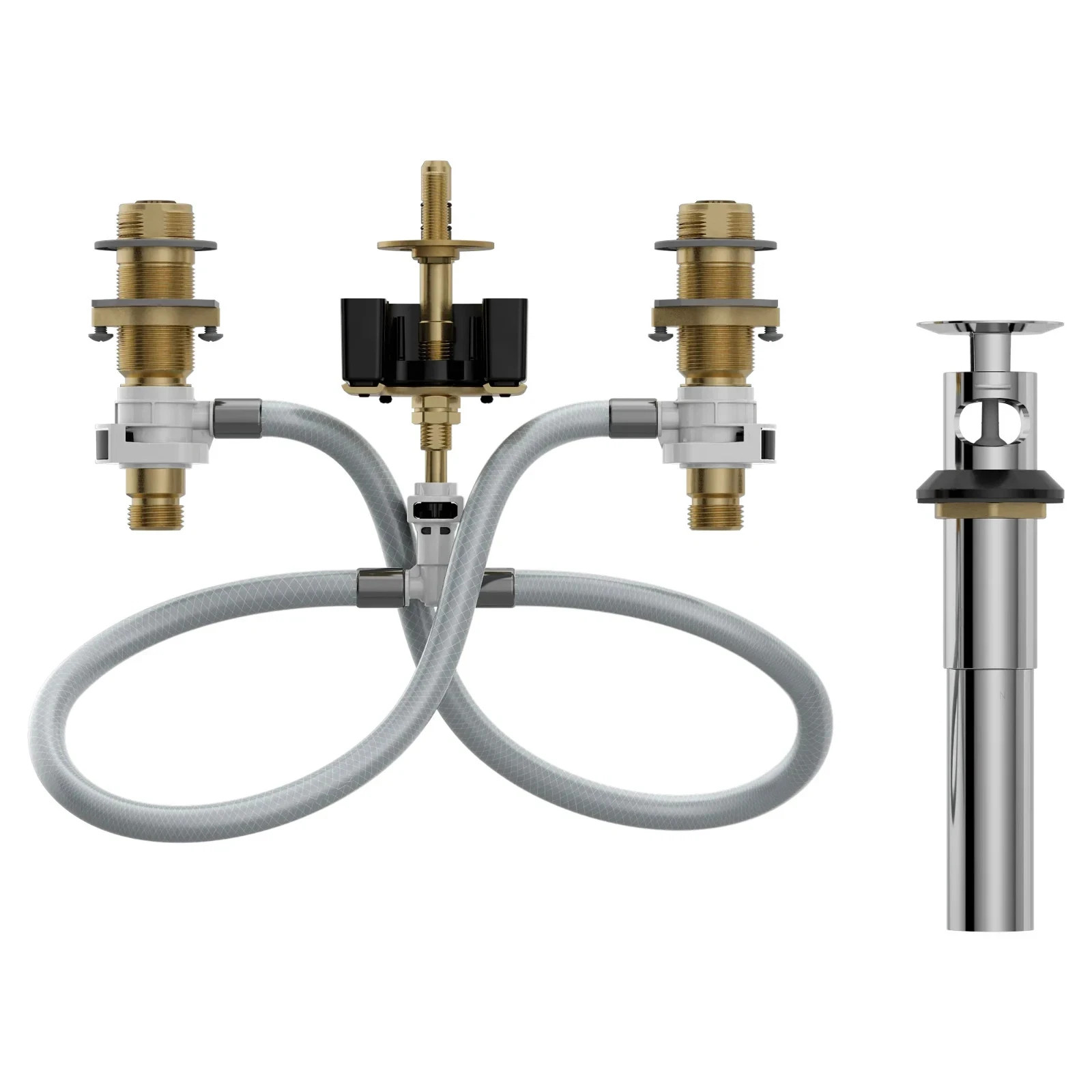 Moen 9000 M-PACT 1/2″ IPS Widespread Faucet Rough-In Valve with Drain Assembly