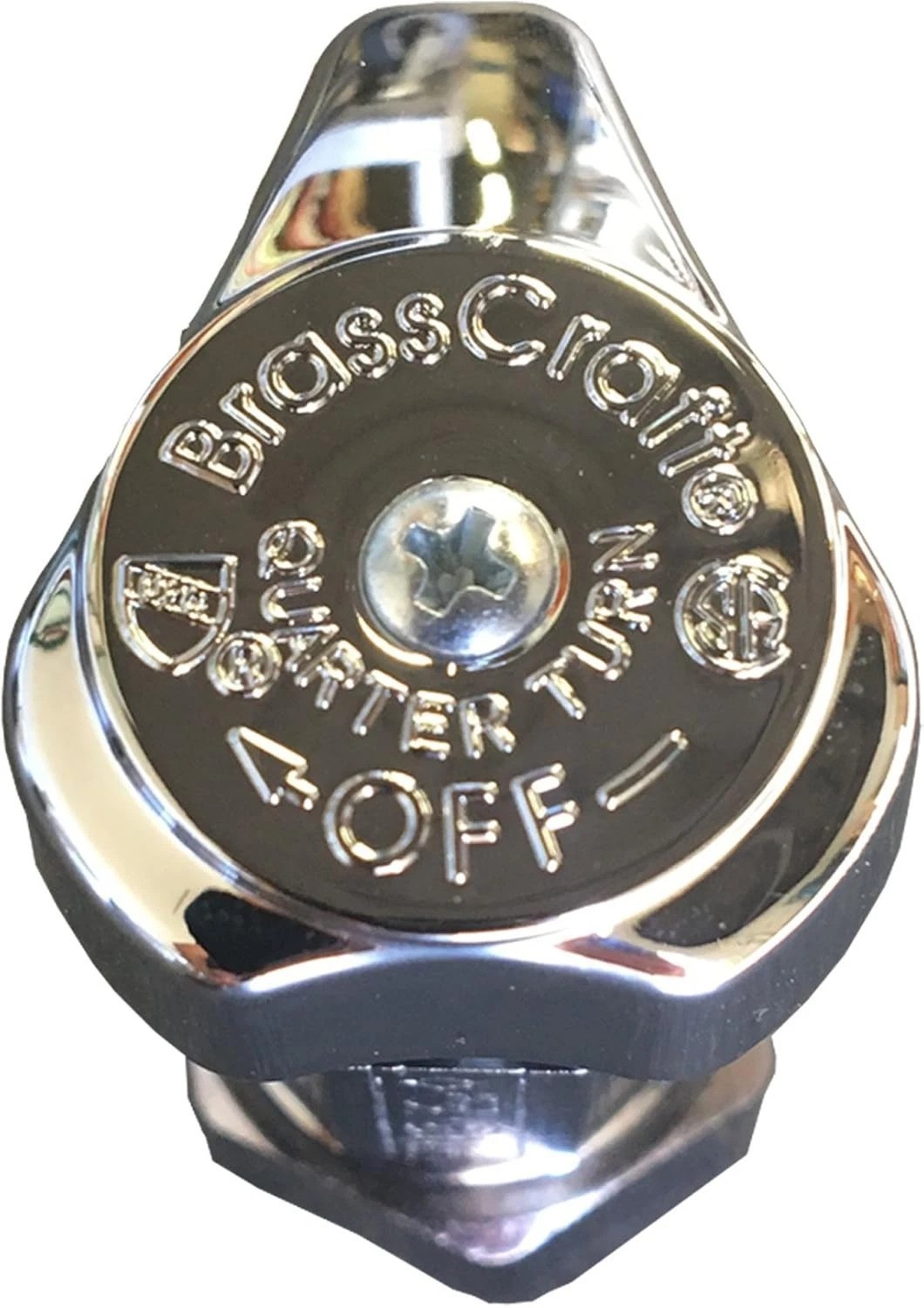 Angle Stop Valve Set – 4PCS Chrome Brass Valves with 1/4-Turn Mechanism