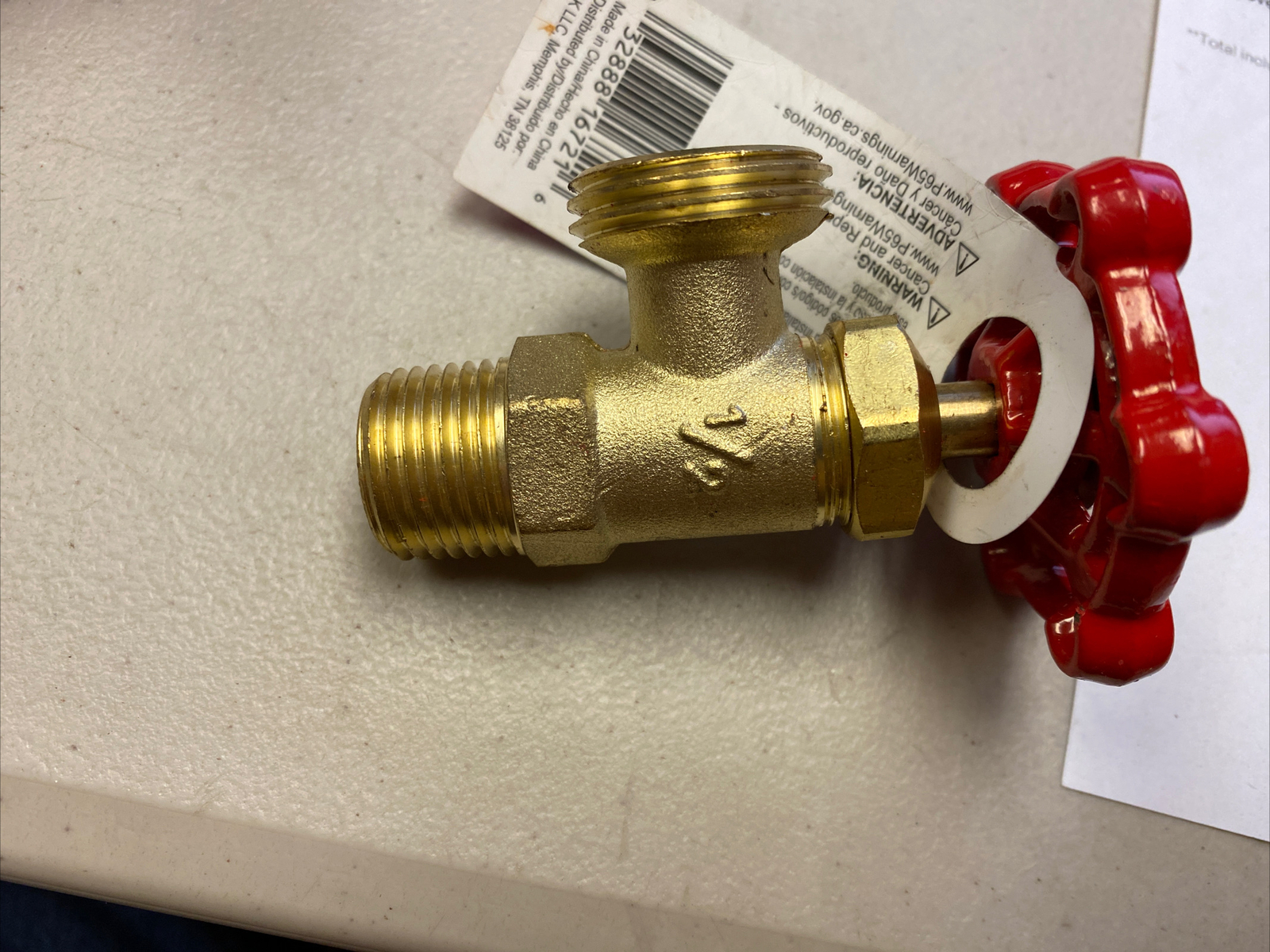 B & K, Part #102-003nl, Proline Boiler Drain 125 PSI, NL Brass Male Threaded