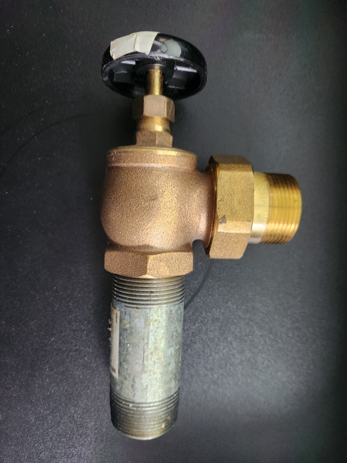 1 1/4″ Brass Steam or Water Angle Radiator Valve