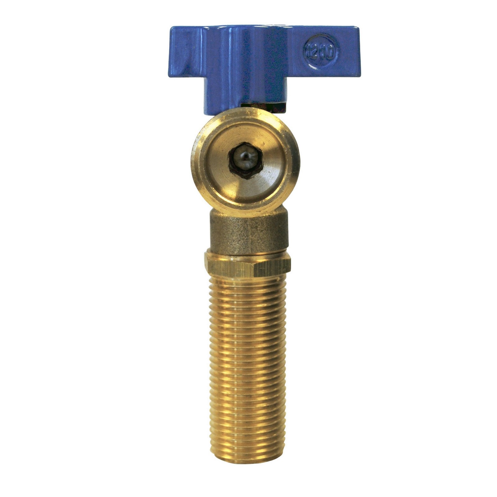 38871 Washing Machine Outlet Box Valve 1/4 Turn Copper 3/4 Inch Blue