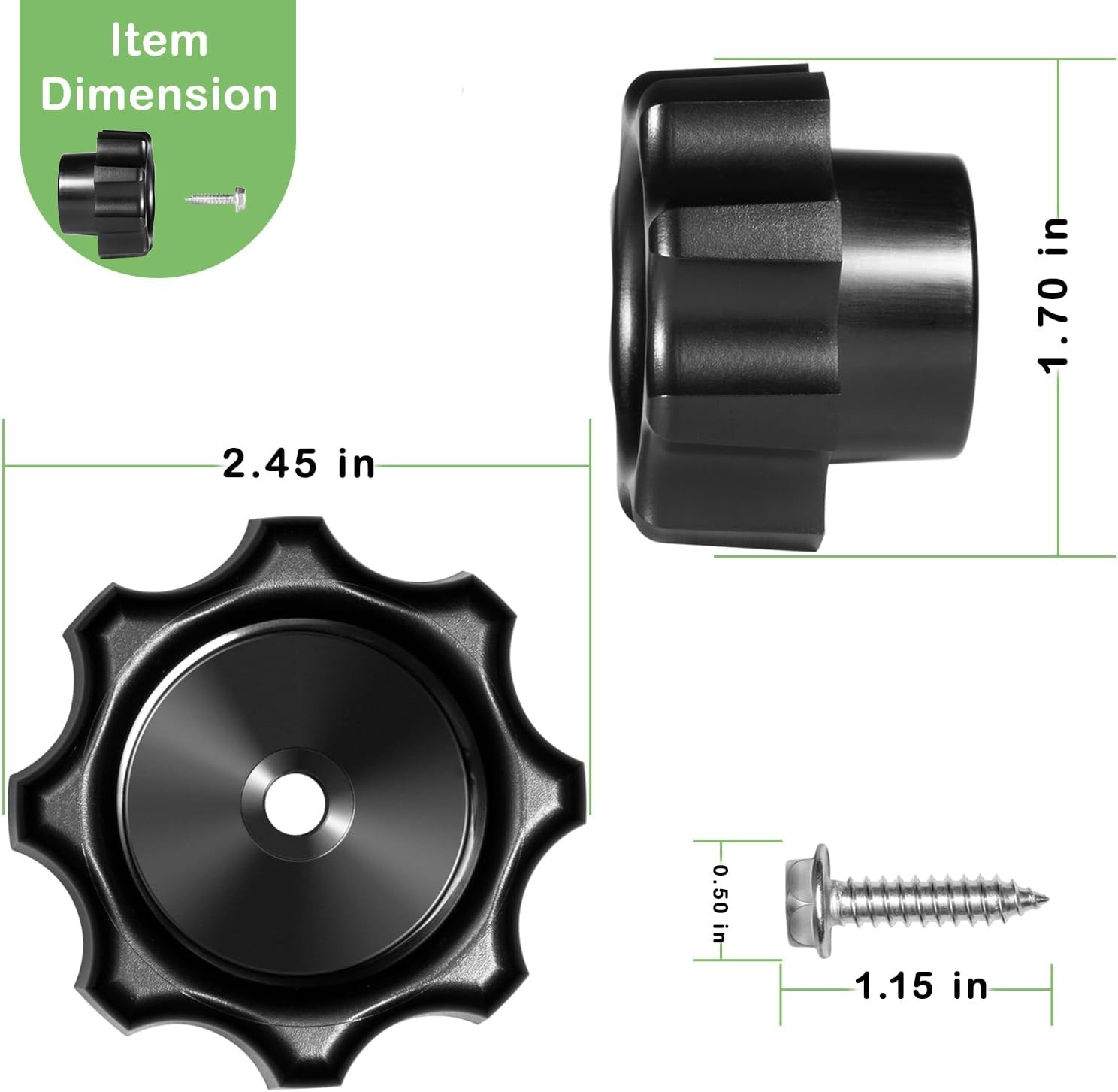 Wall Hydrant Handle Kit 630-7965 for Mansfield 300/400/500 Series Wall Hydrants
